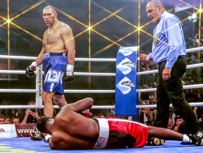Etienne-Valuev, months before the Black Rhino was locked up, ended in a third-round KO.